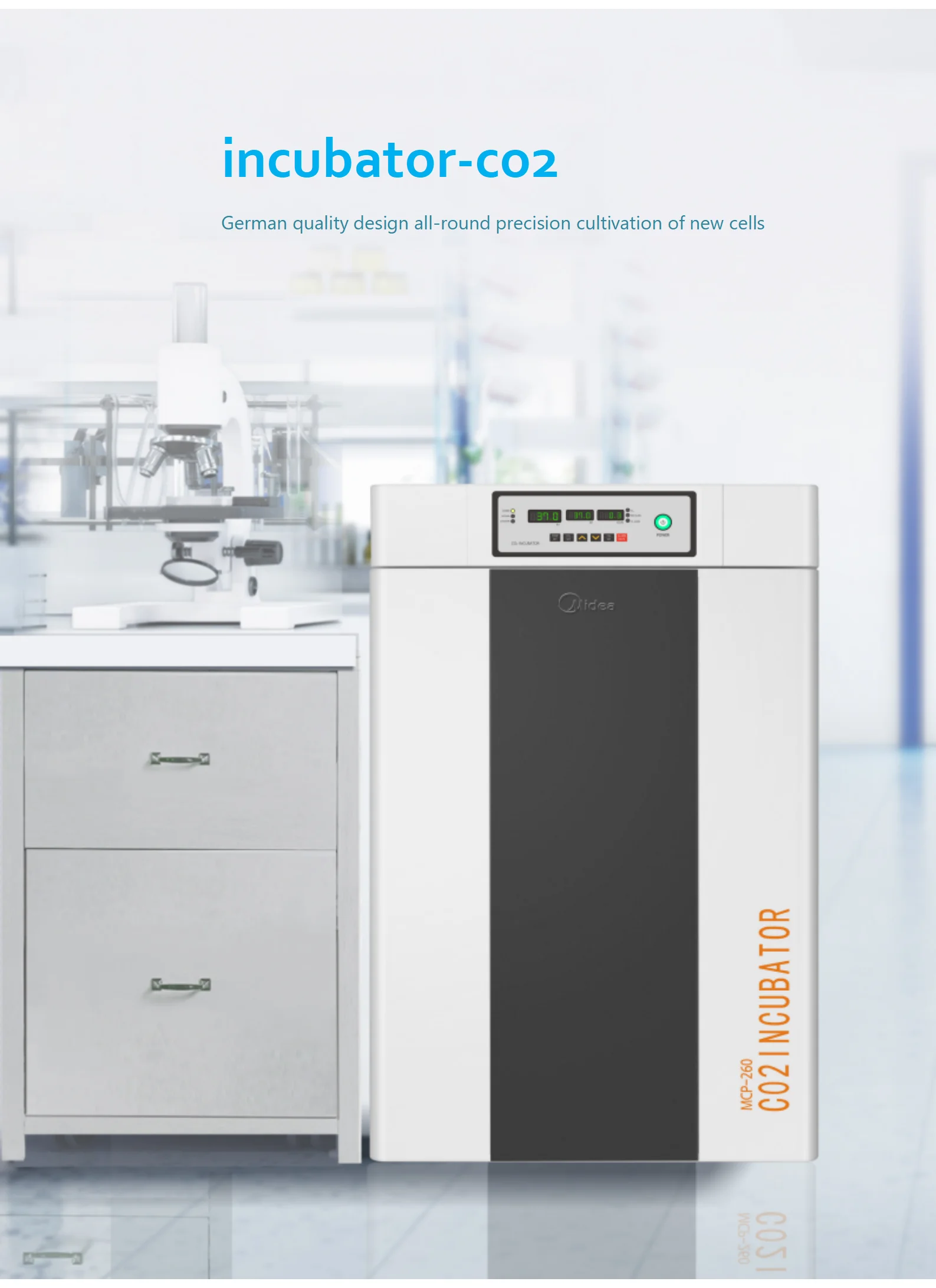 Medical Laboratory Air Jacketed Co2 Incubator For Cell Culture With ...