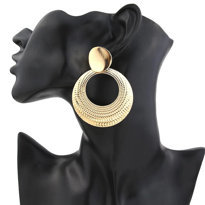 Fashion Statement Earrings 2020 Big Geometric Round Earrings For