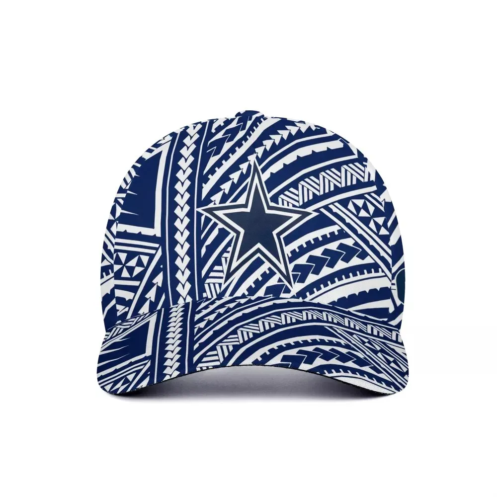 Wholesale Polynesian Tribal Design Men Trendy Baseball Jersey NFLE Knit Cap  Custom Logo Outdoor Running Casual Hat Wholesale Peaked Cap From  m.