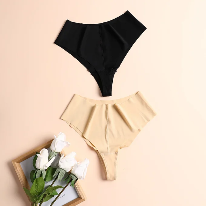 Factory Price  Camel Toe Proof Mil Rise Private Label Custom Women Underpants Camel Toe Prevention Thong Seamless Underwear Pan