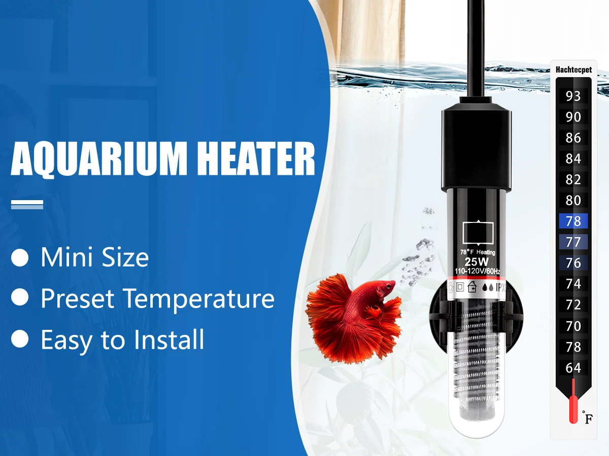 View of SUNSUN 25W Aquarium Heating Rod - Eco-Friendly & Efficient