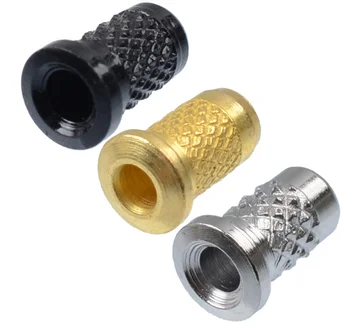 Black gold chrome color metal Electric guitar body knurling Punch tail pin plug Guitar accessories