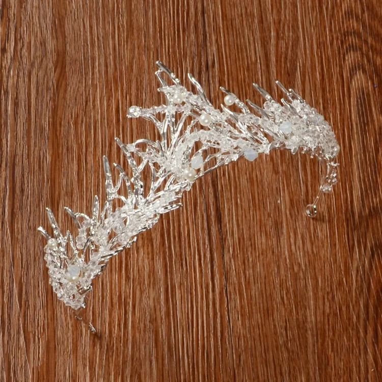 Свадебный головной убор для невесты королевская старинная Золотая ветка свадебные аксессуары ручной работы с кристаллами корона