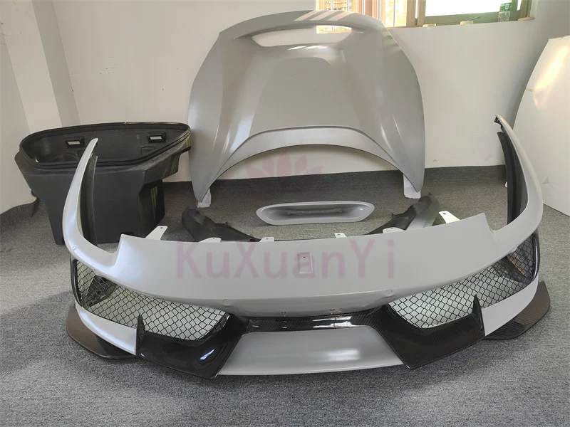 Ferrari 488 GTB Spider Body Parts - Pista Style Carbon Fiber