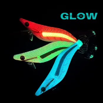 CHEERY Luminous Body Shrimp 2.5# 3.0# 3.5# Squid Jigs Egi Fishing Glow Japanese Octopus Lure – Metal Jig – view 4