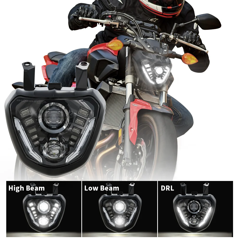 Emark LED Headlights for Yamaha MT 07 - Upgrade 2015-2017