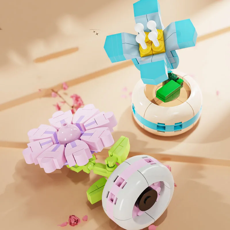 QIZHILE Q-Flower Blocks - DIY Building Blocks for Kids