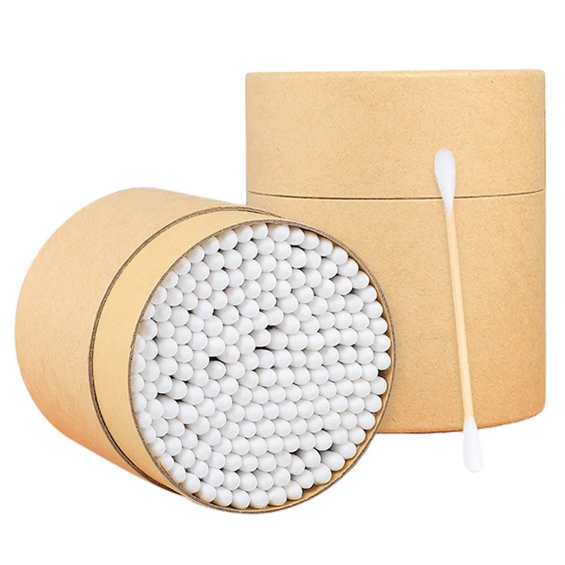 Promotional Q Tips Bamboo Cotton Swab Wooden Stick Cotton Ear Buds