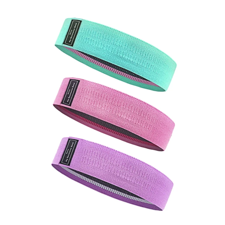 
 Пользовательская Экологически чистая Розовая Повязка для фитнеса, эластичная ткань, длинная хлопковая повязка на бедра  