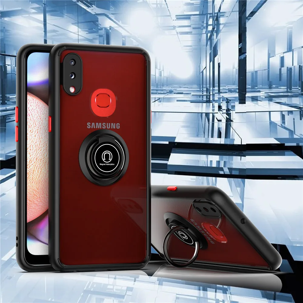 Amazon Hot Sale Ring Bracket Two-in-one Back Cover  Phone Case for Samsung Galaxy A12 Case Luxury