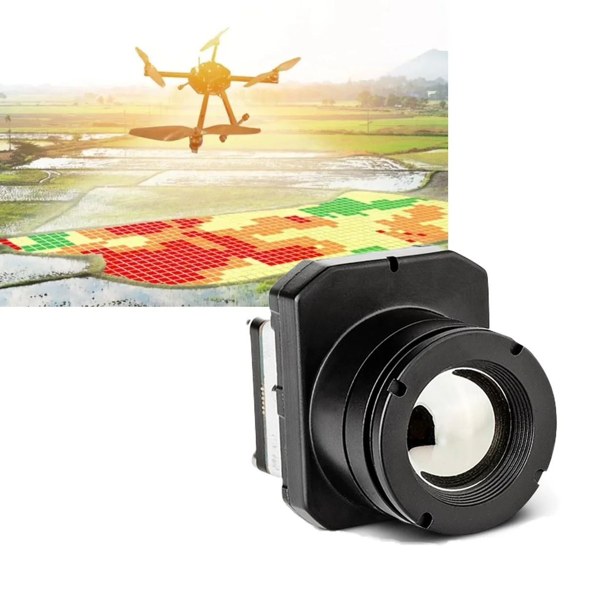 HTI Compact LWIR Core FPV Camera 256x192 Heat Sensor Imaging Thermal Kamerae Drone Accessory Thermal Imaging Camera