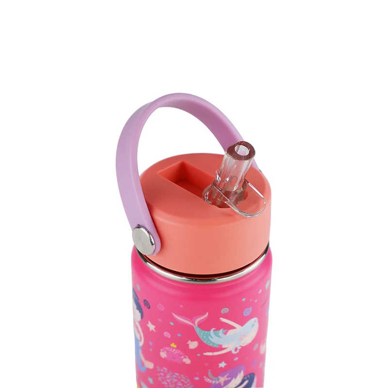 Hono 16oz Stainless Steel Vacuum Flask for Kids - Keep Warm & Cold for 12hrs