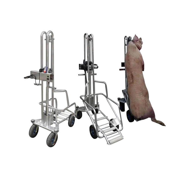 Automatic Farm Carrying Machine Pig Trailer/electric Four-wheel Dead Pig Cart for Livestock Disposal Carts