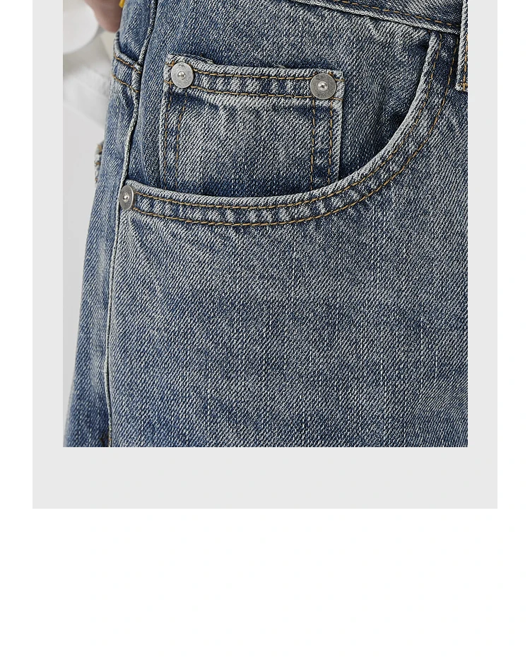 High Quality Denim 100cotton Jeans Men Straight Baggy Jeans Oversized