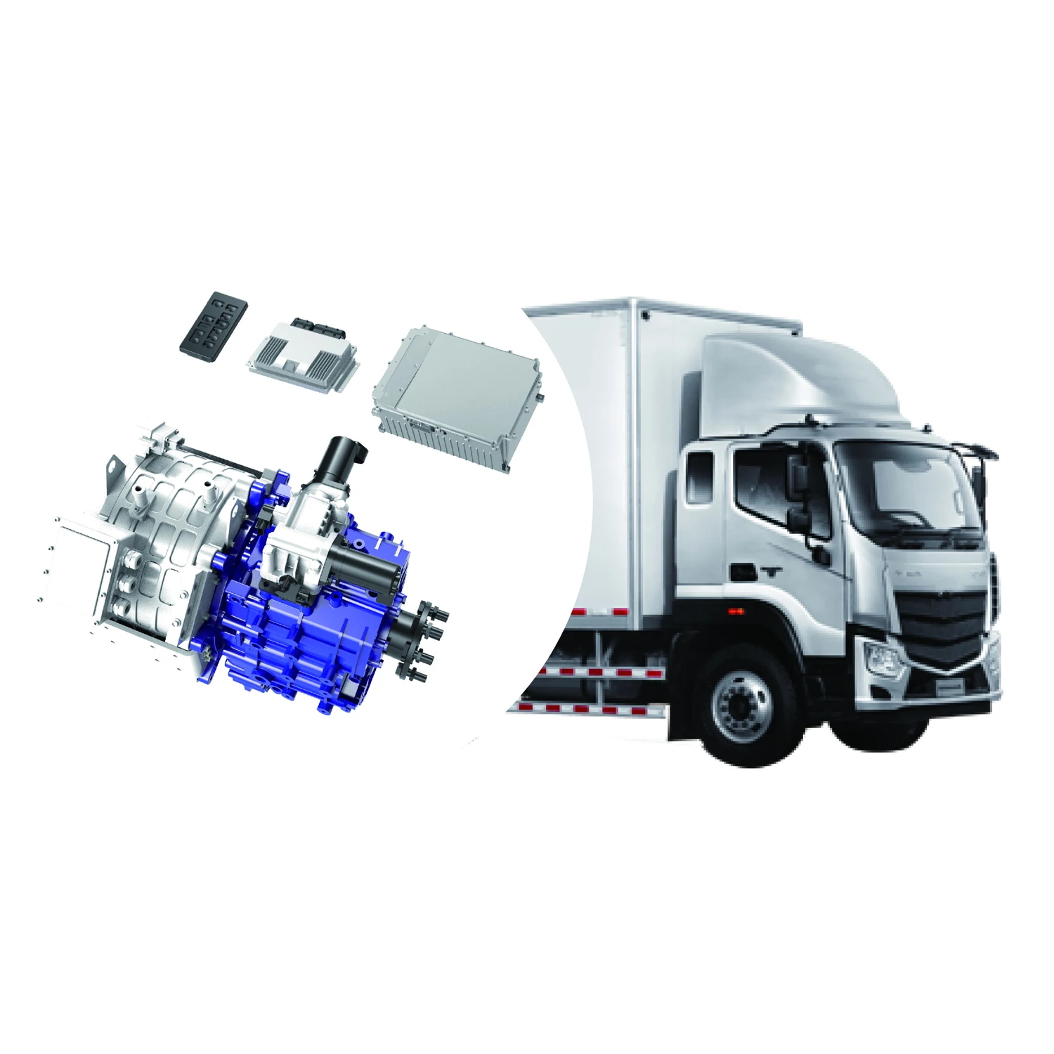 RisunPower 115kW-150kW 14-20 tons Pure Electric Drive System for Medium Trucks Logistics Vehicles Sanitation Vehicles Special