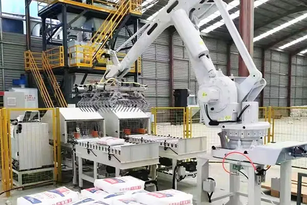 Single Column Robotic Automated Palletizer for 25kg Bag and Box ...