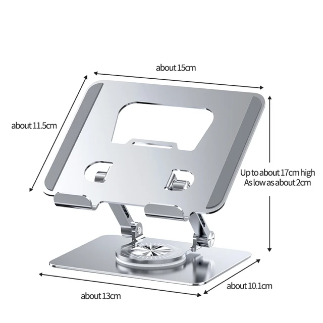 Momi Foldable Tablet Stand Holder Mount 360 Rotational Metal Desktop Tablet Holder Universal Smartphones Stand