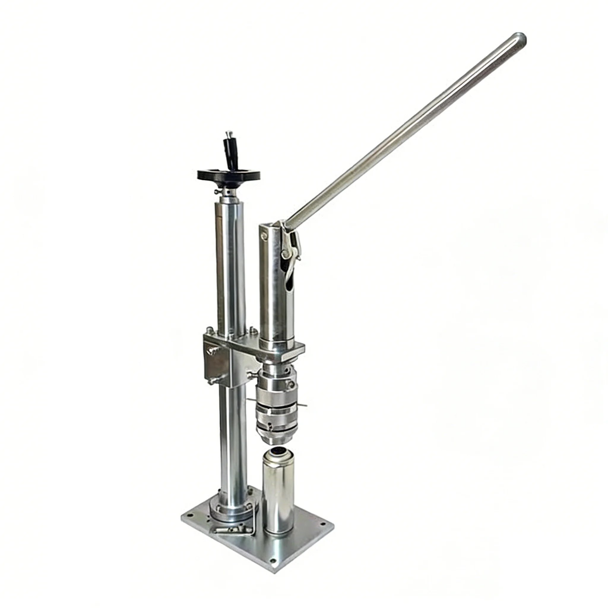 TEBAK  High Precision Manual Aerosol Can Crimping Machine - Durable Hand-Operated Sealing Equipment