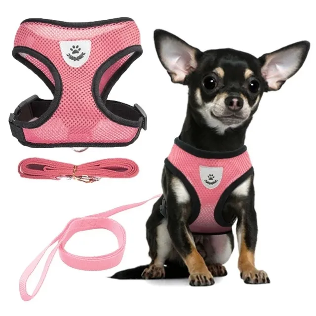 Factory Wholesale Dog Harness Leashes Breathable Mesh Dog Harness Dog Chest Leash