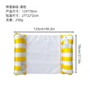 Opp bagged-2 tube straight stripe with net floating row yellow