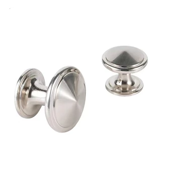 Direct sales modern simple round small handle zinc alloy drawer clothes cabinet door knob