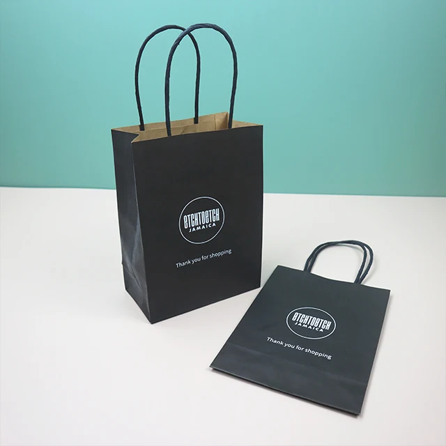 High Quality Custom Design Paper Bag Kraft Paper Packaging Bag With Logo Print details