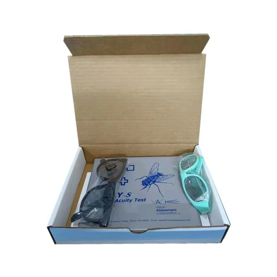 Optometry Stereo Fly Vision Test (SO001) for Evaluation of Gross Stereopsis and Fine Depth Perceptiont Charts for Eye Exams