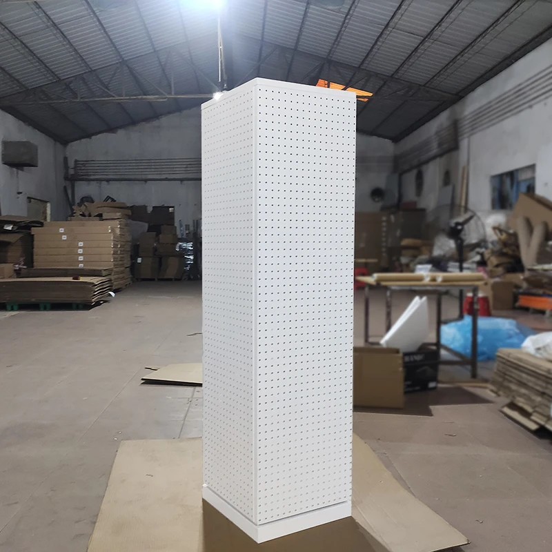 Mingtang Rotator Display Pegboard, Jewelry Display 360 Rotating Tower, Floor Standing Rotating Jewelry Display Stand