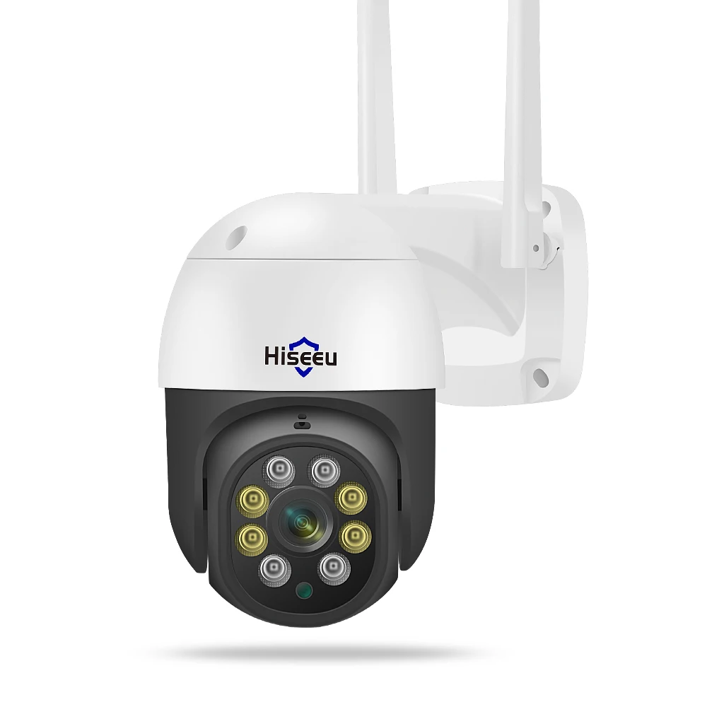 Hiseeu 5MP Camera HD Human Detection Two Way Audio P2P PTZ Wifi Cam Full Color Night Vision Auto Tracking PTZ Camera