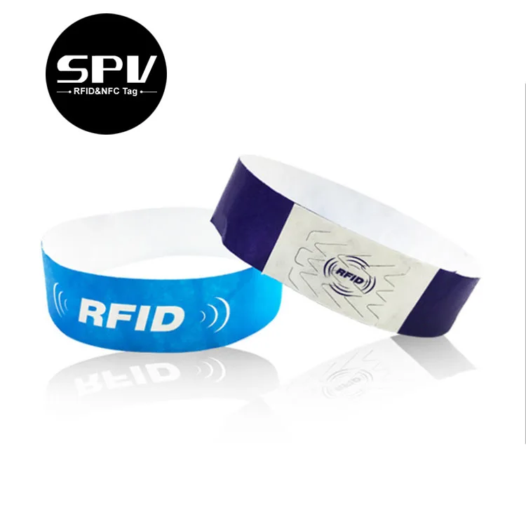 Hospital RFID Disposable Paper Band One Time 13.56MHz Mifare NFC Medical Wristband ID NFC Bracelet