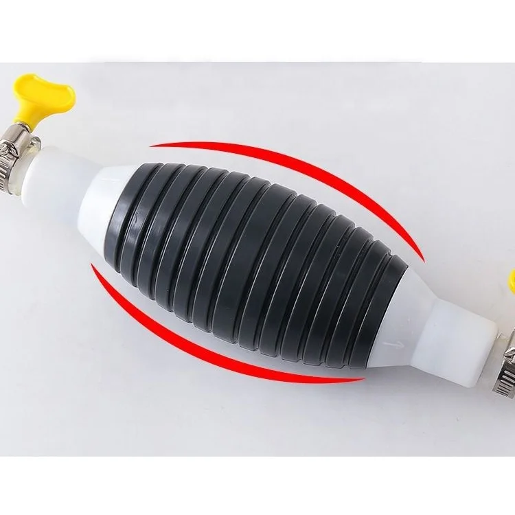 High Flow Siphon Hand Pump Portable Manual Car Fuel Transfer Pump for Gas Gasoline Petrol Diesel Oil Liquid Water