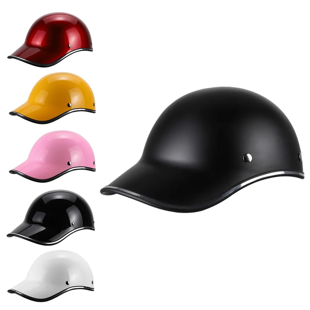 Eccomum Motorcycle Helmet Bike Bicycle Baseball Cap Helmet Half Helmet for  Men Women Adults 