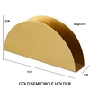 Gold semicircle holder