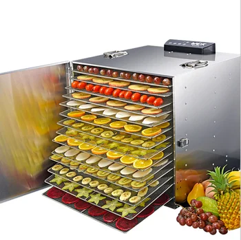 SEPTREE 110V US Stainless Steel Fruit Dehydrator Home Fruit Vegetable Dryer 1000W