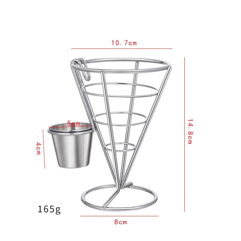 American Style Iron Chicken Mini Snack Basket Restaurant Fries Fryer Basket Wholesale Creative Food Basket manufacture