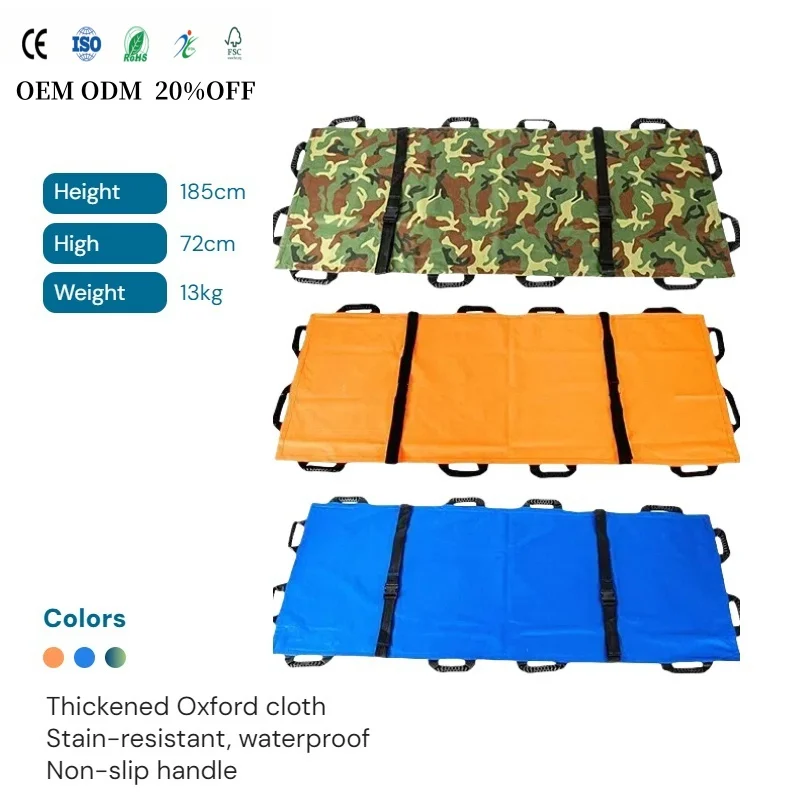 First Aid Medical Mover Portable Transport Unit, Patient Transport Soft Stretcher with Carrying Bag for Outdoor Emergency Rescue