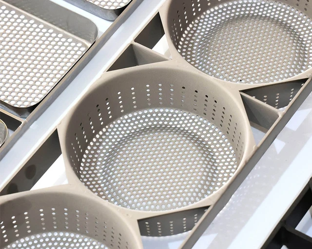 Carbon Steel Custom Made High Open Area Taiwan Ramen Noodle Frying Basket of Grain Product Making Machine 3