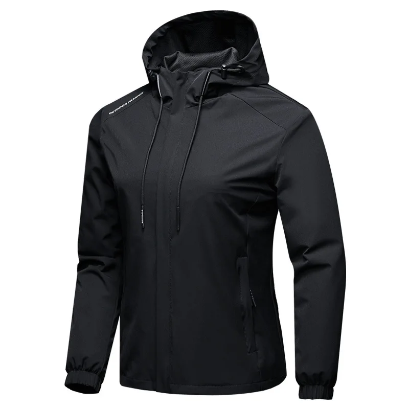 Custom Outdoor Waterproof Running Polyester Windbreaker Jacket For Men_voghion.com