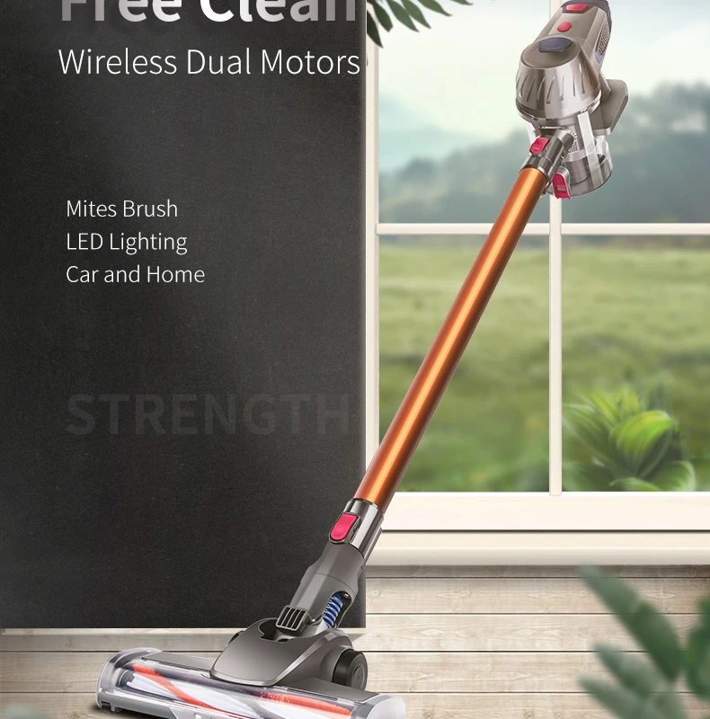 Wireless Battery Silent Vacuum Cleaner Cordless Room Handheld Multi