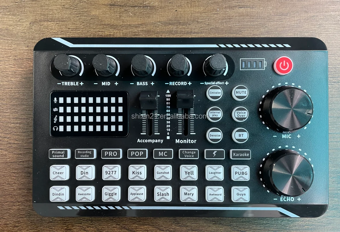 Voice Changer For Xbox F999 White Live Streaming Sound Card