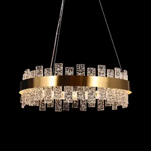 New Design Modern Gold Glass LED Chandelier