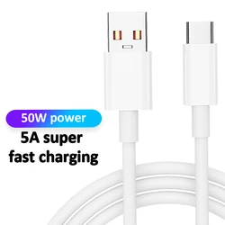 Кабель Usb Type C для быстрой зарядки и передачи данных для мобильного телефона, 5 А