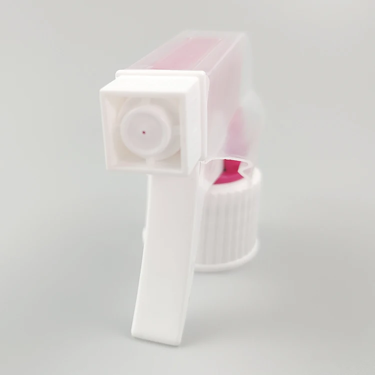 New Design Custom Transparent- Pink-White Color Plastic Trigger Sprayer 28//400 28/410 28/415 factory