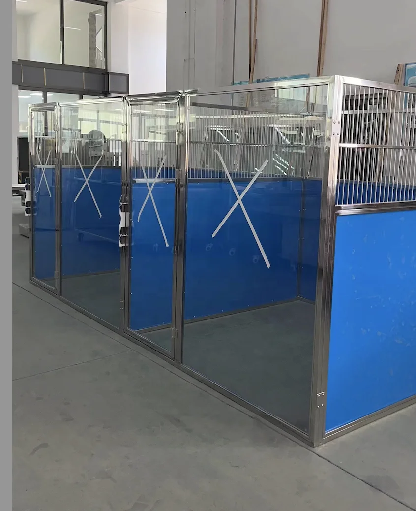 Complete Dog Run Kennel 3'x4' W/3'x5' W/3'x6' W/3'x8' W Stainless Steel