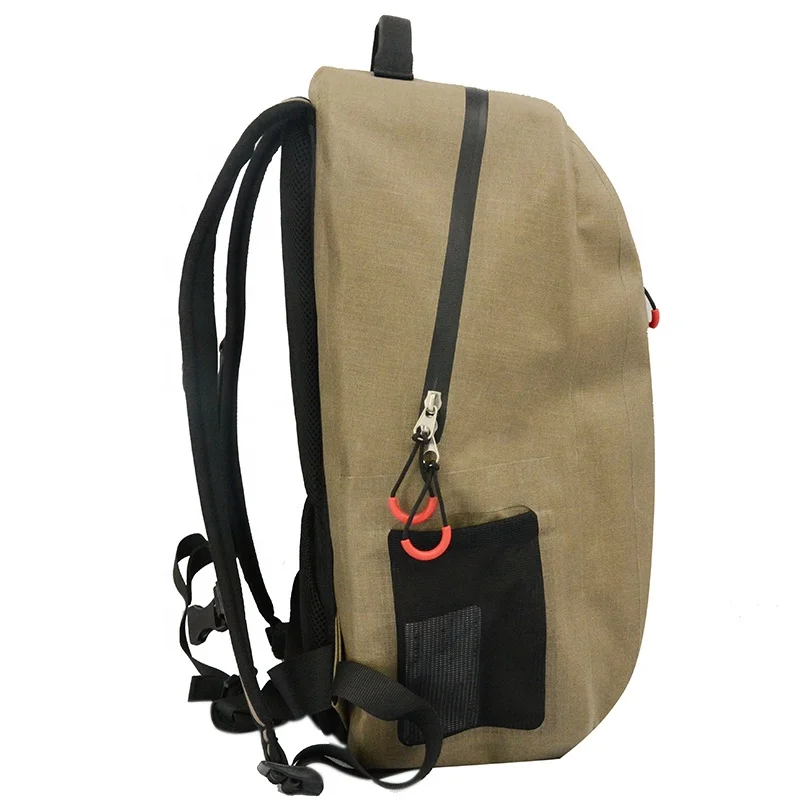 Cordura waterproof Men Leather Travel Bag  walking & hiking Softback Type Backpack