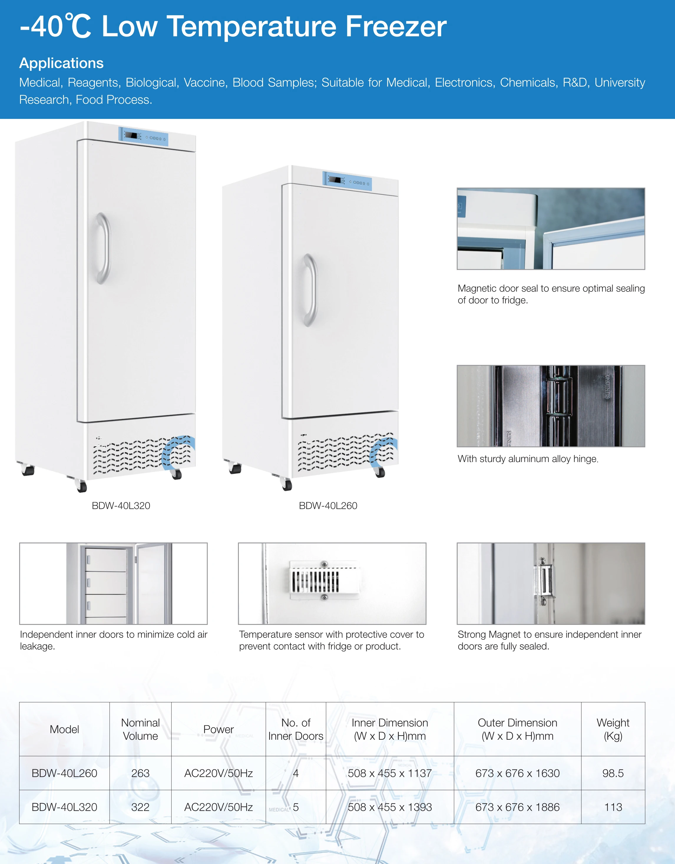 low temperature freezer