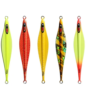 CHEERY 160g~400g Luminous Slow Jig Metal Fishing Lure Lead Plated Iron Jig Airplane Shape Long Cast Slow-Fall Jigging Bait – Metal Jig – view 3