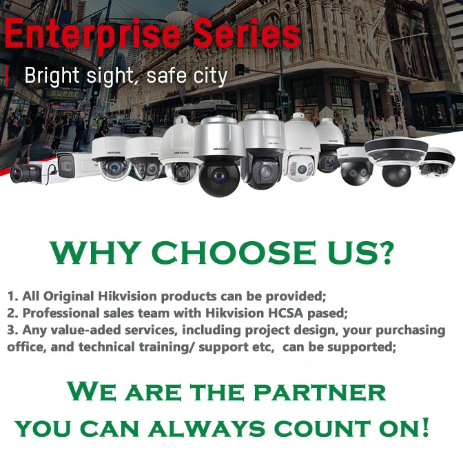 OEM HIK IPC Infrared 6MP 4MP 4K 8MP Network Video Outdoor IP67 PoE Home Surveillance Security System IP CCTV Camera