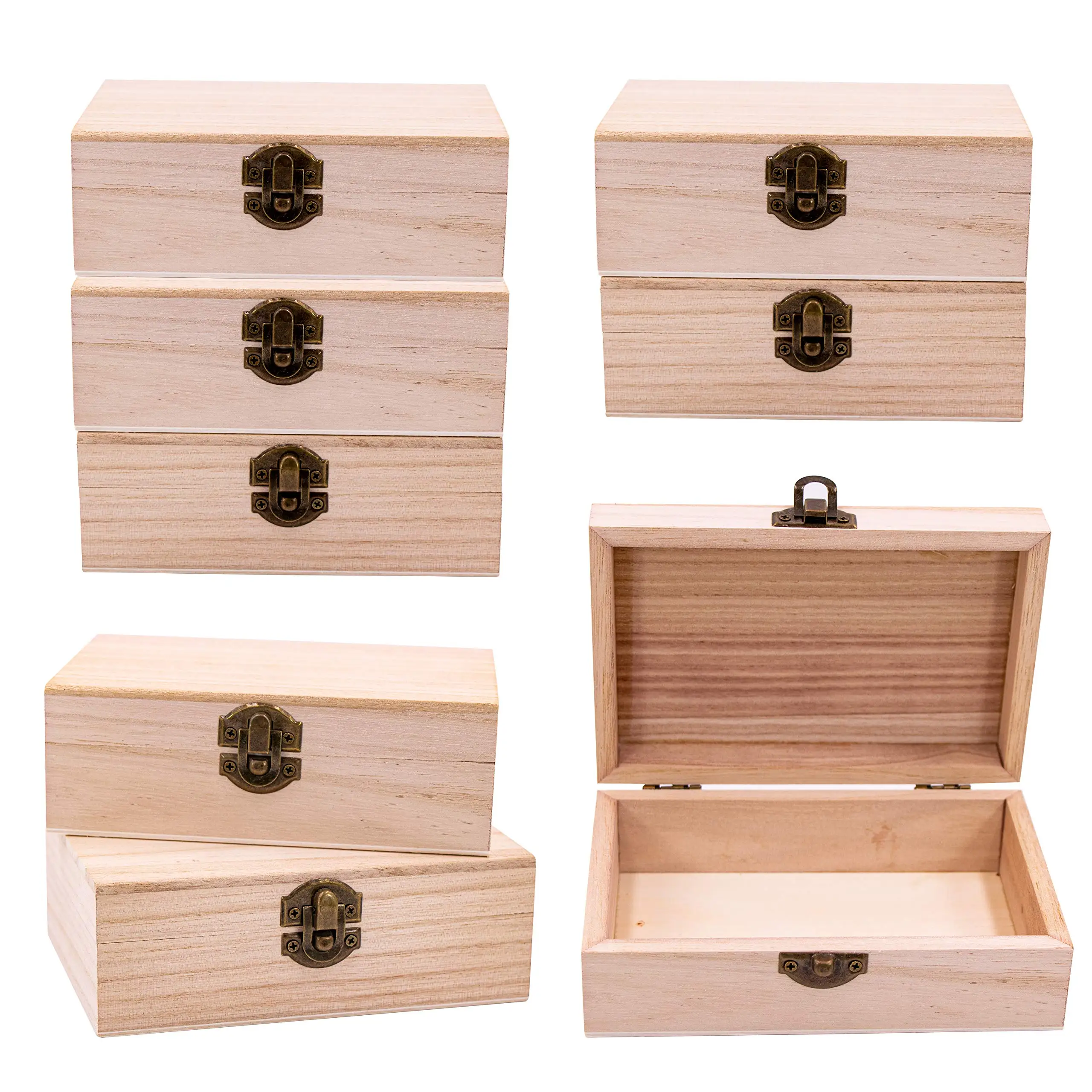Factory Custom Unfinished Wood Boxes Wooden Boxes For Crafts Buy