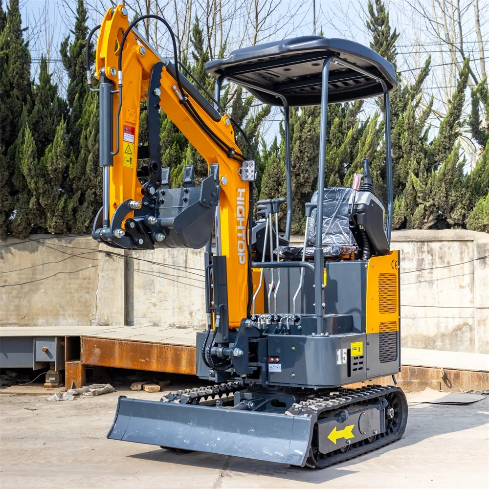 Гідравлічна землерийна машина HIGHTOP, модель HT15, з відхиленням стріли, міні-гусеничні екскаватори